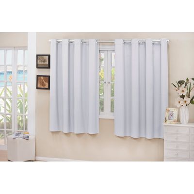 Cortina 2,80x1,30 Sala Quarto Cozinha Blackout Corta luz Gelo