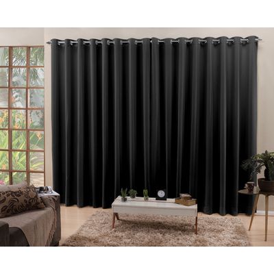Cortina 6,00x2,50 Sala Quarto Cozinha Blackout Corta luz Gelo