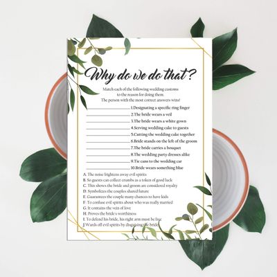 Cartões de Jogo Quadrados em Branco para Chá de Noiva e Despedida de Solteira, 50 Peças, Tema Folhagens - Inkdotpot 12,7 Cm × 17,78 Cm / Branco - Por Que Fazemos Isso?