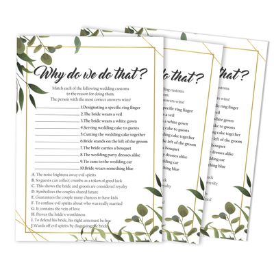 Cartões de Jogo Quadrados em Branco para Chá de Noiva e Despedida de Solteira, 50 Peças, Tema Folhagens - Inkdotpot 12,7 Cm × 17,78 Cm / Branco - Por Que Fazemos Isso?