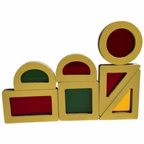 Jogo Formas Sensoriais - Madeira - Brinqmutti