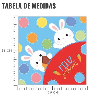 Envelope Express Ovo Floquinhos De Páscoa 350 A 500g - 25 Un Cor Azul