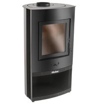 Calefator a Lenha Hidro Calidum Dupla Combustao Preto