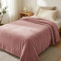 Manta Solteiro Fleece Lisa 150x220 Andreza Rosa
