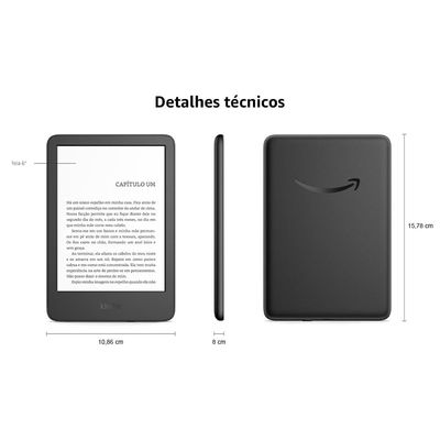 E-Reader Kindle 11ª Geração Amazon com 16GB, Luz integrada e Wi-Fi - Verde