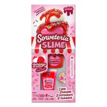 Slime Sorvete Morango Doce Brinquedo