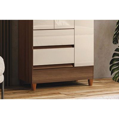 Guarda Roupa Solteiro 3Portas Fit 3.2 Jequitibá S. Andirá