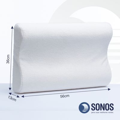 Travesseiro Sonos Puro Visco Nasa Cervical Com 3 Alturas