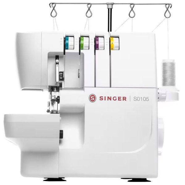 Máquina de Costura Overloque Singer 6 Pontos S0105 - Branca branca / 220
