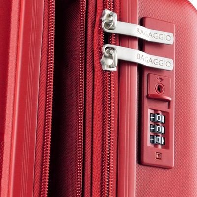 Mala de Viagem Grande 32kg Polipropileno 4 Rodas Santiago Vermelha G / Vermelho