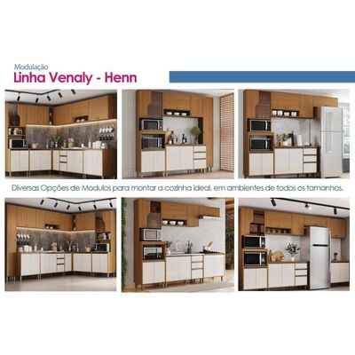 Tampo p/ Balcão Cozinha Henn Venaly 120cm Cinamomo