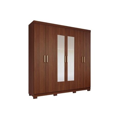 Guarda Roupa Casal 6 Portas c/Esp Clara Jequitiba Panan