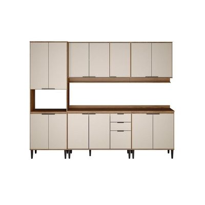 Cozinha Modulada Carraro Alpha Carraro 5 Peças Alpha C5P131 Freijo/Off White