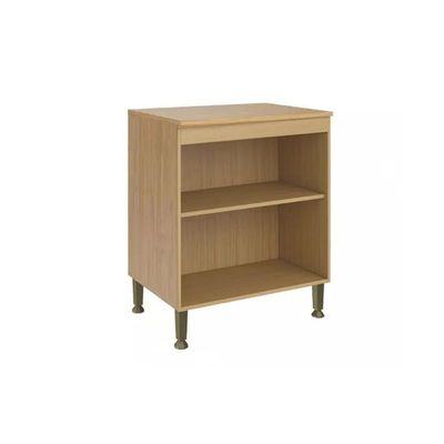 Balcão Cozinha Movelbento Rebeca c/2 Portas 80cm Mel/Cinza