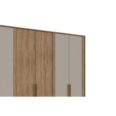 Guarda Roupa 6 Portas Everest Cedro/Salvia - Carraro