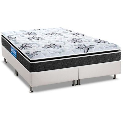 Cama Box CRC Queen +Colchão Anatômico Ortopédico Hiper Firme Probel -