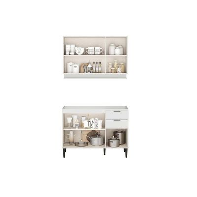 Kit Cozinha Carraro 2 Peças Alpha C2P51 Branco
