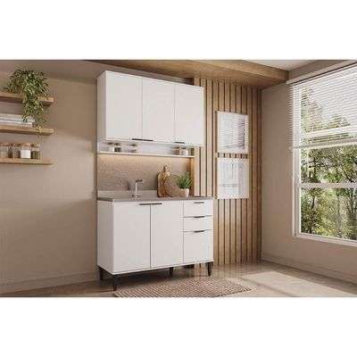 Kit Cozinha Carraro 2 Peças Alpha C2P51 Branco