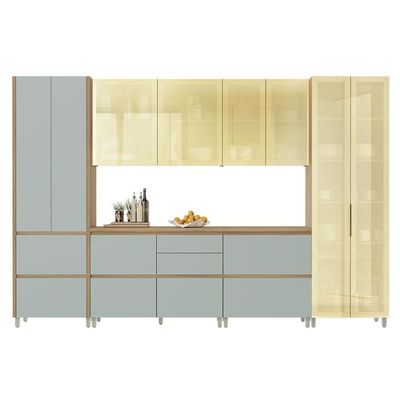 Cozinha Modulada Nesher Rainha Nesher 6 Peças CZ439 Nature/Verde