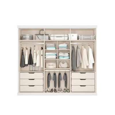 Guarda Roupa 6 Portas 6Gavs Capri Cedro/Salvia - Carraro