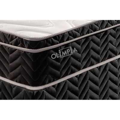 Cama Box Baú CRC Solteiro +Colchão Molas Bonnel Olímpia Paropas 88