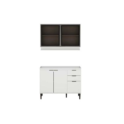 Cozinha Modulada Carraro 2 Peças Alpha C2P54 Branco