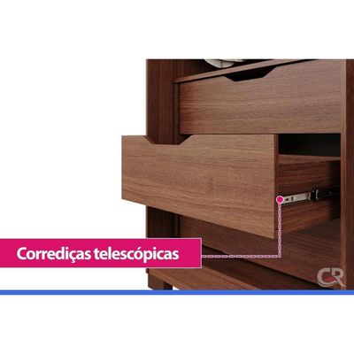 Guarda Roupa Casal 6 Portas c/Esp Cecilia Jequitiba Panan