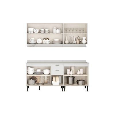 Cozinha Modulada Carraro 4 Peças Alpha C4P177 Branco
