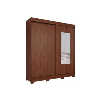 Guarda Roupa Casal 2Ptas Correr c/Esp Ilhéus Jequitiba Panan