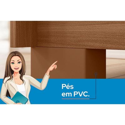 Cômoda Solteiro Aruba 4 Gavetas Jatoba/Areia - S. Andirá