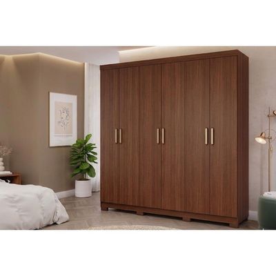Guarda Roupa Casal 6 Portas Clara Jequitiba Panan