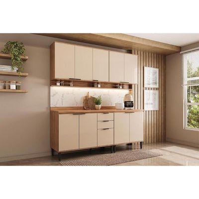Cozinha Modulada Carraro Alpha Carraro 4 Peças Alpha C4P177 Freijo/Off White