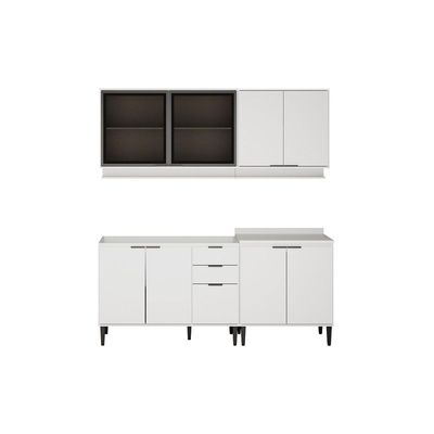 Kit Cozinha Carraro 4 Peças Alpha C4P178 Branco
