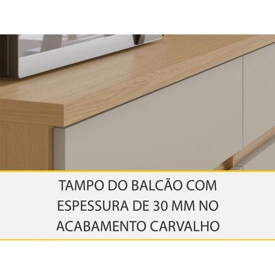 Cozinha Modulada Nesher Realeza 5 Peças CZ102 Carvalho/Greige