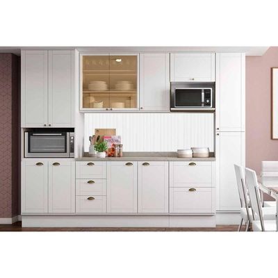 Kit Cozinha Carraro 9 Peças Bella C9P41 Branco