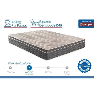 Colchão Solt Espuma Paropas Ortopédico D45 Conforto Mega Firme 78