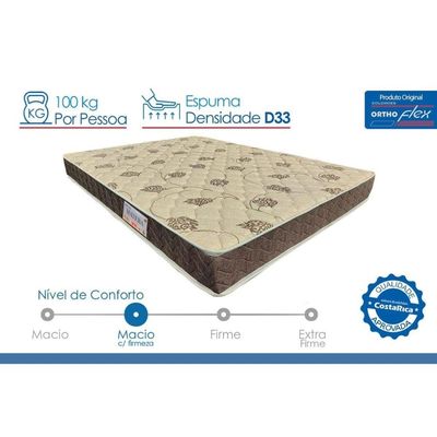 Colchão King Espuma Orthoflex Ortopédico D33 Matera ST 193x203x24