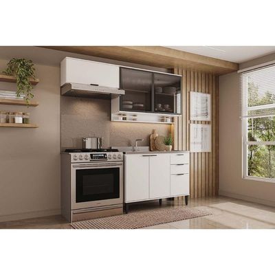 Cozinha Modulada Carraro Alpha Carraro 3 Peças Alpha C3P33 Branco