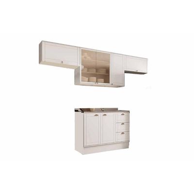 Cozinha Modulada Carraro Bella Carraro 4 Peças C4P253 Branco