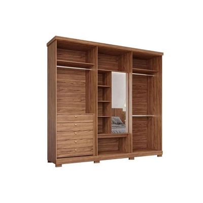 Guarda Roupa Casal 6 Portas c/Pés Aurora Jequitiba Panan