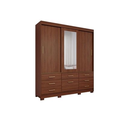 Guarda Roupa Casal 3 Portas c/Esp Luiza Jequitiba Panan