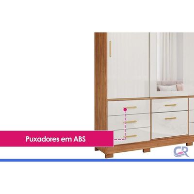 Guarda Roupa Casal 3 Portas c/Esp Luiza Jequitiba Panan