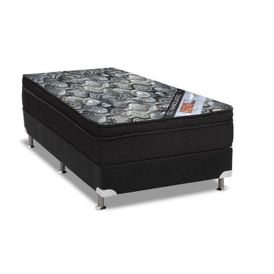 Cama Box CRC Solteiro +Colchão Molas Super Pocket ISO Firme Ortobom 78
