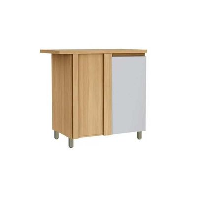 Módulo Cozinha Linea Allure Allure de canto c/1 Porta 93cm Jequitiba/Gris Linea Brasil