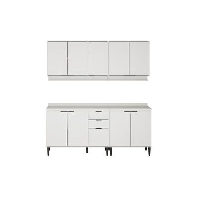 Kit Cozinha Carraro 4 Peças Alpha C4P177 Branco