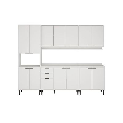 Cozinha Modulada Carraro Alpha Carraro 5 Peças Alpha C5P131 Branco