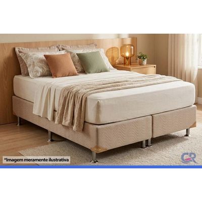 Cama Box Base Viúva Ortobom Suede Clean 108x198x23