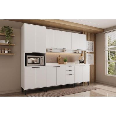Cozinha Modulada Carraro Alpha Carraro 5 Peças Alpha C5P131 Branco