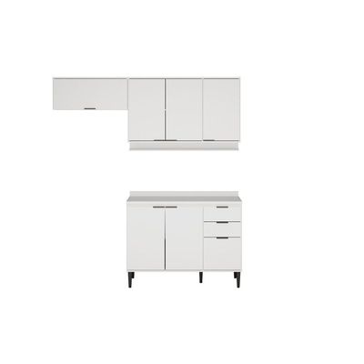 Kit Cozinha Carraro 3 Peças Alpha C3P32 Branco