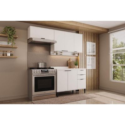 Kit Cozinha Carraro 3 Peças Alpha C3P32 Branco